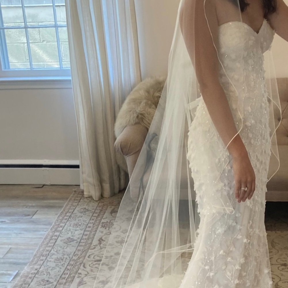 Dany Tabet Furia 3D Floral Wedding Gown
